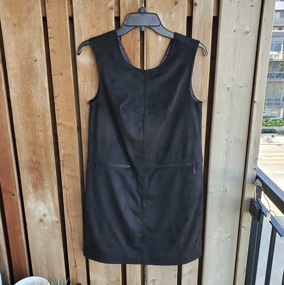 RACHEL Rachel Roy | Faux Suede Black Dress | Size 2 - Picture 1 of 7